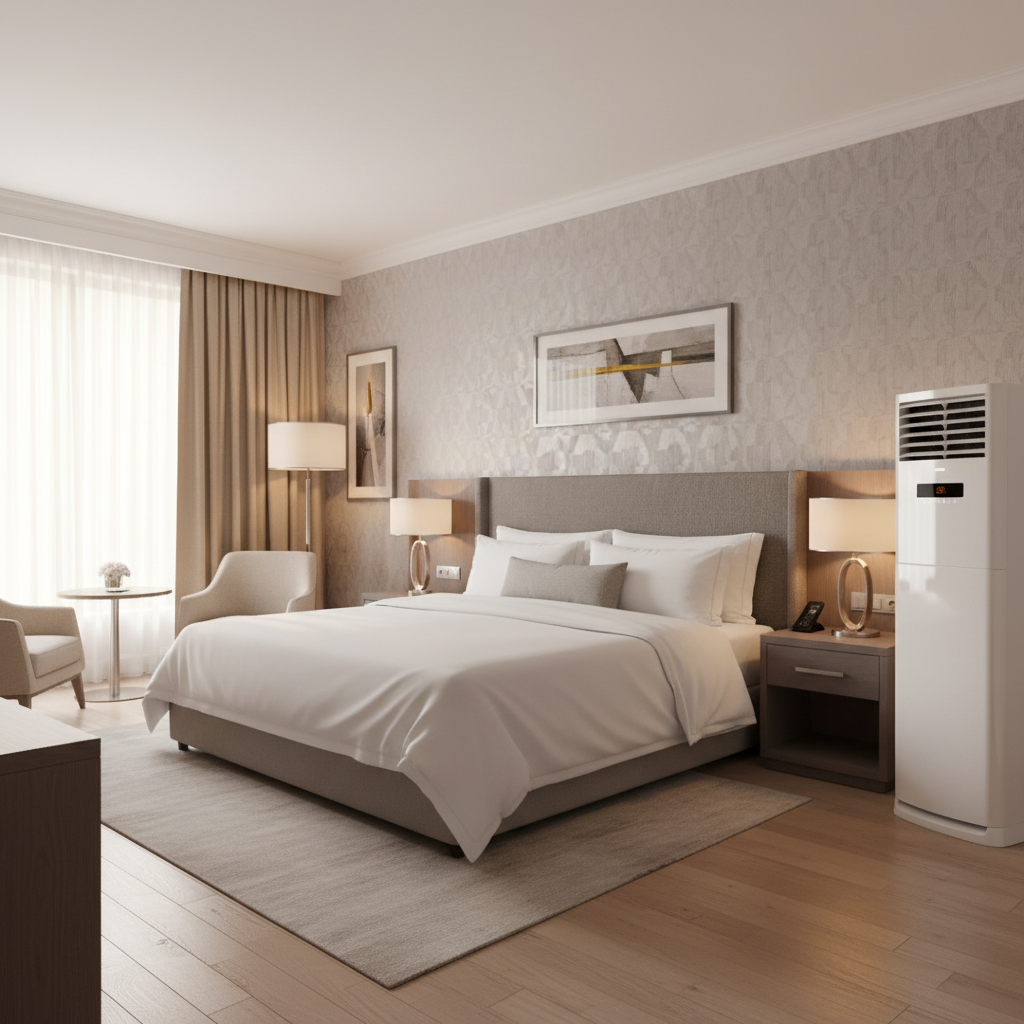 Gree iFLOWIND White Free Standing Inverter AC 48C3 R410a | High-Capacity Cooling Aircon