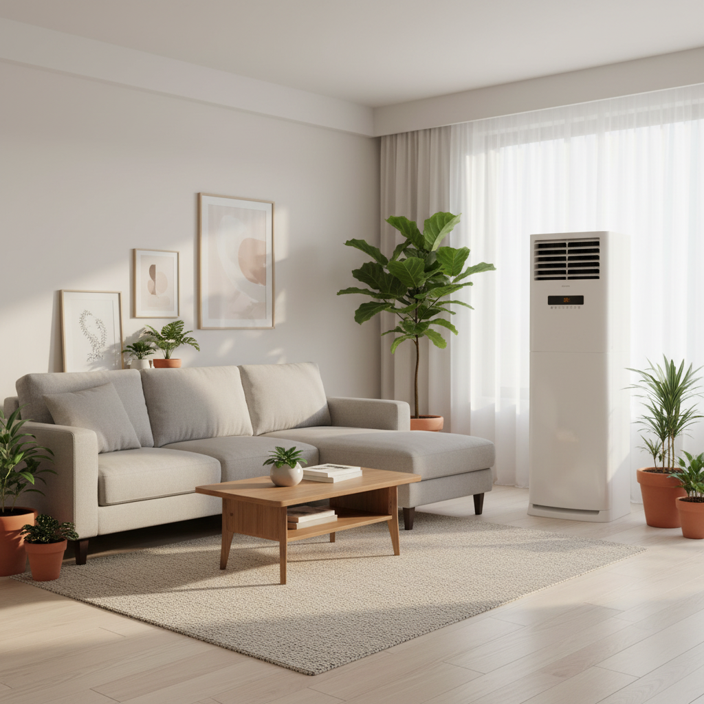 Gree T4matic White Free Standing Air Conditioner T36C3 R410a | Powerful Rotary AC