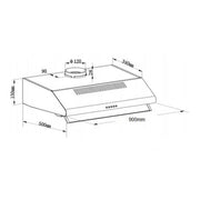 Standard Fixed Hood BMECH9FS-2 90cm