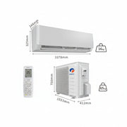 Gree Lomo White Reciprocating Wall Split Air Conditioner P20C3 1.6 Ton | Reliable AC