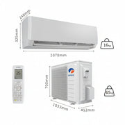 Gree Lomo White Reciprocating Wall Split Air Conditioner P32C3 2.5 Ton | Robust Air Conditioning Solution