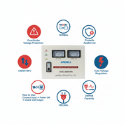 Andeli Voltage Stabilizer SVC 2000 VA 2 KW Single (1) Phase 80-250V