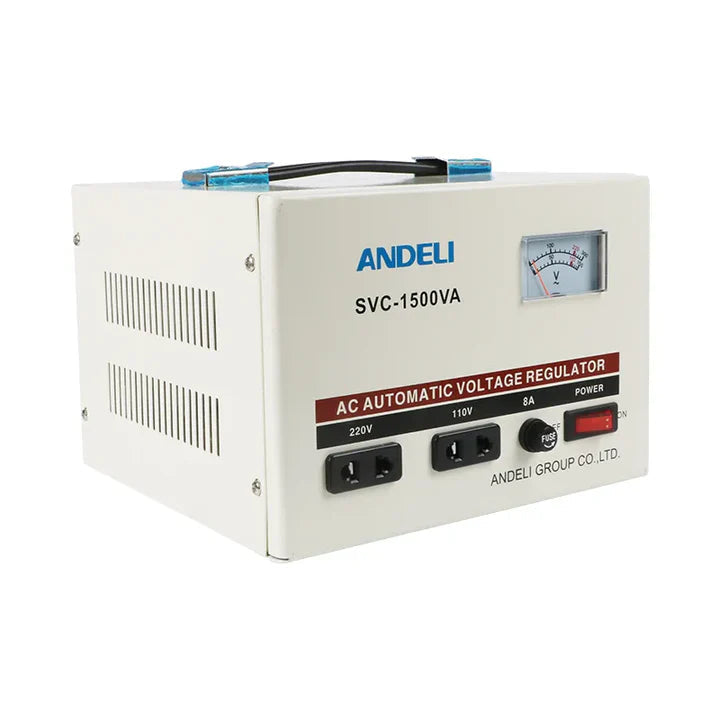 Andeli Voltage Stabilizer SVC 1500 VA 1.5 KW Single (1) Phase 80-250V