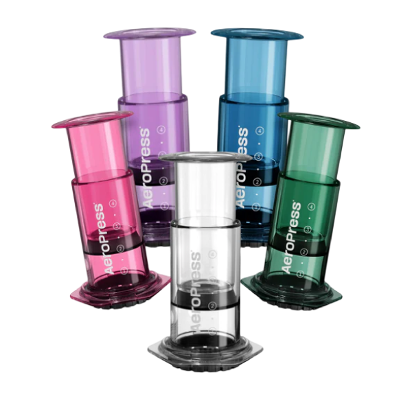 AeroPress Coffee Maker Clear & Colors 