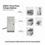 Andeli Electric Voltage AC Stabilizer SVC 50000 VA 50 KW Three (3) Phase 380V