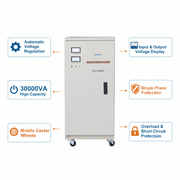Andeli AC Voltage Stabilizer SVC 30000 VA 30 KW Single(1) Phase 220V