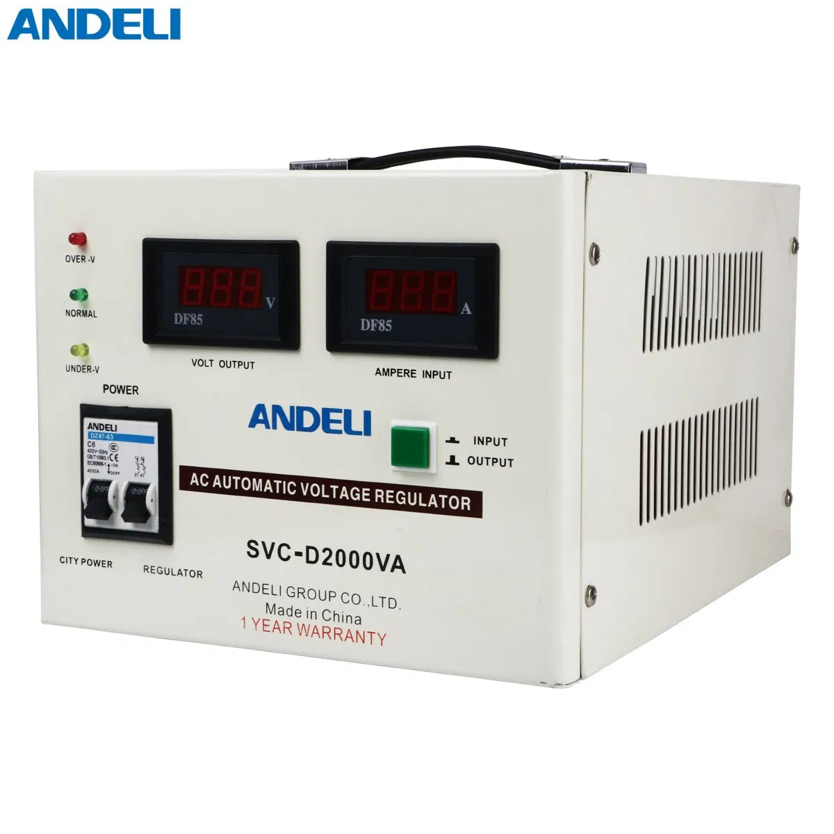 Andeli Voltage Stabilizer SVC 2000 VA 2 KW Single (1) Phase 220V Digital