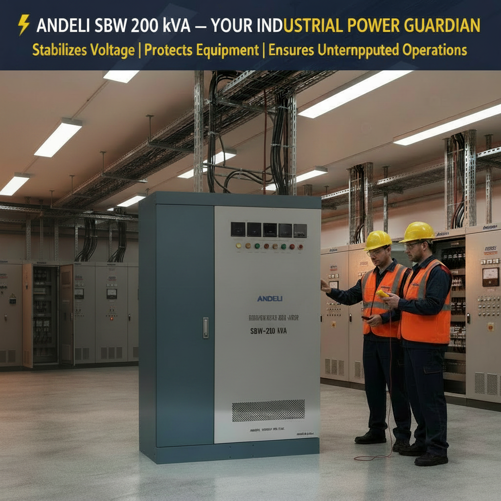 Andeli Automatic Voltage Stabilizer SBW 200000 VA 200 KW Three (3) Phase 380V