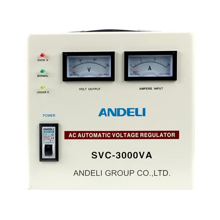 Andeli Voltage Stabilizer SVC 3000 VA 3 KW Single (1) Phase 80-250V
