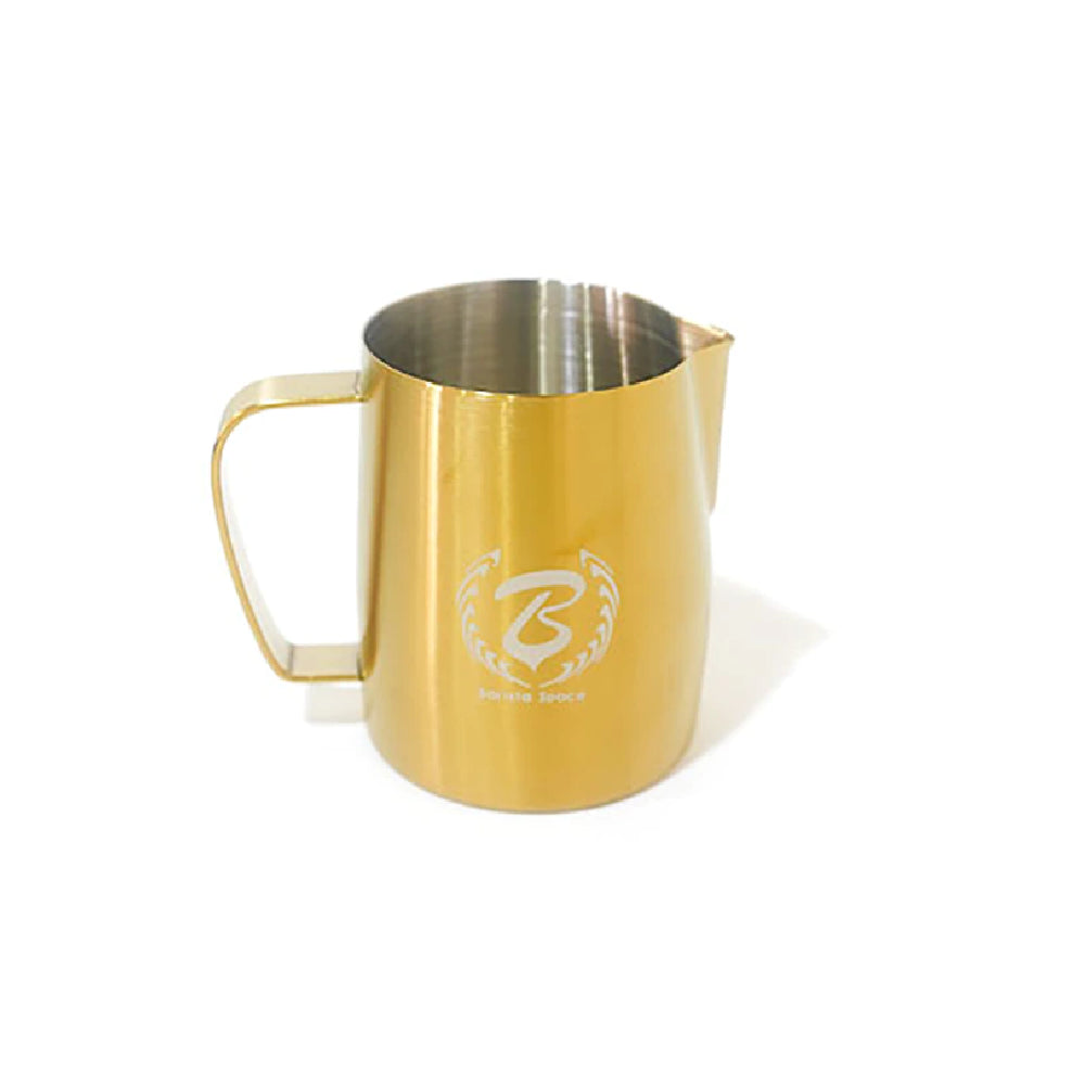 Barista Space Gold Milk Pitcher – Stainless Steel Jug for Latte Art 450ML