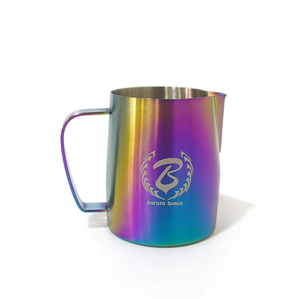 Barista Space Rainbow Milk Pitcher – Colorful Latte Art Pitcher 450ML