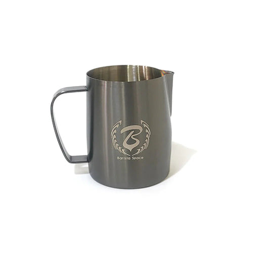 Barista Space Sandy Black Milk Pitcher – Non-Slip Finish 600ML
