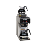 Bunn VP17A-2 12-Cup Pourover Coffee Brewer Stainless Steel Commercial-Grade Coffee Machine, Portable without Plumbing, Ideal for Office & Cafe