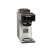 Bunn VP17A-2 12-Cup Pourover Coffee Brewer Stainless Steel Commercial-Grade Coffee Machine, Portable without Plumbing, Ideal for Office & Cafe