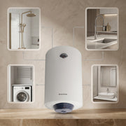 Ariston Electric Water Heater Vertical BLU R, 100 L - White