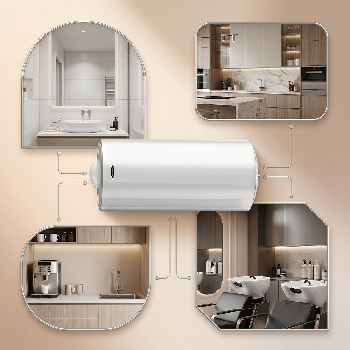 Ariston Electric Water Heater Horizontal ARI 150 HORD 570 THER MO 2000 W, 150 L - White