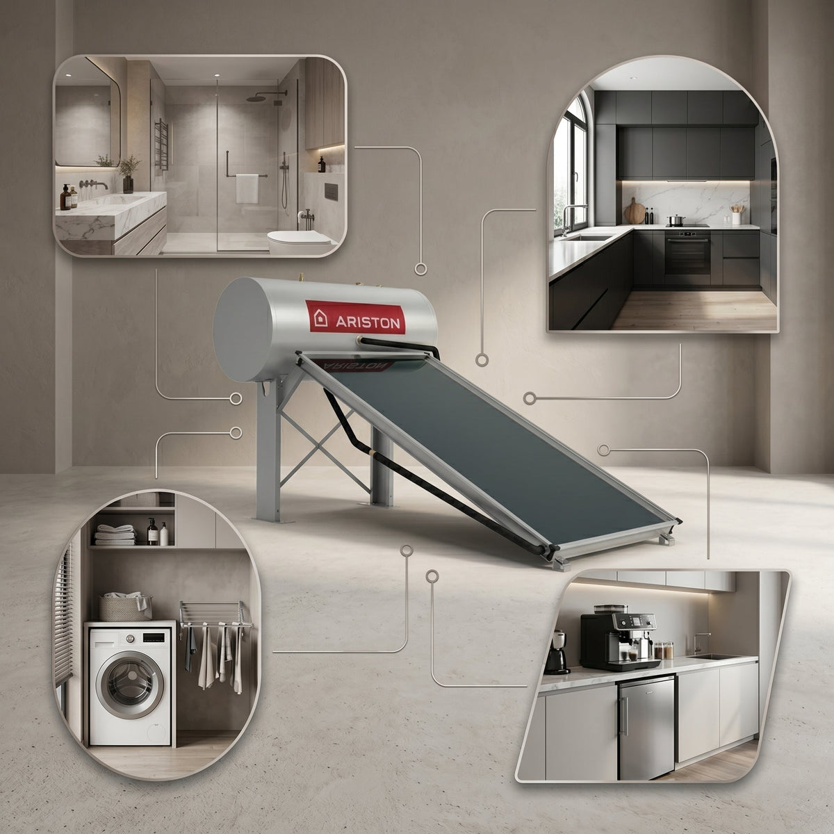 Ariston Solar Water Heater KAIROS THERMO CF-2 200 L