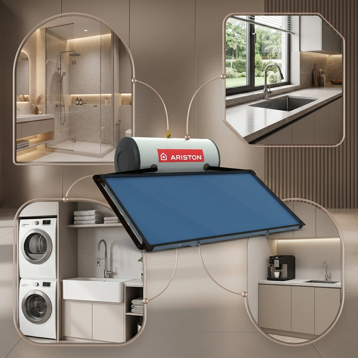 Ariston Solar Water Heater Kairos Thermo Hf 300 L