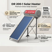 Ariston Solar Water Heater Kairos Thermo GR -1, 200 L