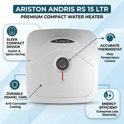 Ariston ANDRIS R 15 L Undersink Unvented Electric Storage Water Heater