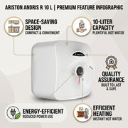Ariston ANDRIS R 10 L Undersink Unvented Electric Storage Water Heater