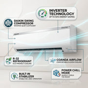 Daikin 2.0 Ton FTKF24TVMTZK / RKFG24TVMTZK Wall Split Series