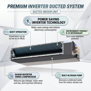 Daikin Ducted Split 3.0 Ton | 10.0 kW | 3.8 HP | 34,000 Btu/h Air Conditioner FDMF36AVMK / RZF36AVMK