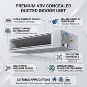 Daikin Ducted Splits for VRV Systems 4.5 Ton 15.8 kW 6.0 HP 54,000 Btu/h FXMQ140PBV1