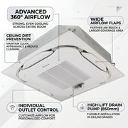 Daikin Cassette Splits for VRV Systems 2.0 Ton | 7.0 kW | 2.6 HP | 24,000 Btu/h FXFSQ63ARV1 Black
