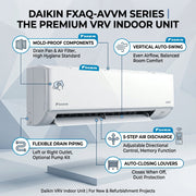Daikin Wall Splits for VRV Systems 0.6 Ton 2.2 kW 0.8 HP 7,500 Btu/h FXAQ20ARVM