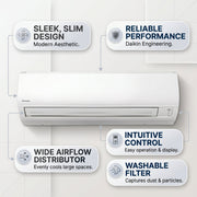 Daikin Wall Splits for VRV Systems 2.0 Ton 7.0 kW 2.6 HP 24,000 Btu/h FXAQ63A