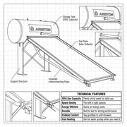 Ariston Solar Water Heater KAIROS THERMO CF-2 200 L
