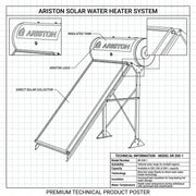 Ariston Solar Water Heater Kairos Thermo GR -1, 200 L
