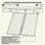 Ariston Solar Water Heater Kairos Thermo GR-2 300 L