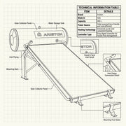 Ariston Solar Water Heater 300 L CF