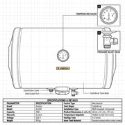 Ariston BLU R 200 Horizontal Water Heater