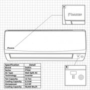 Daikin Air Conditioner 1.5 Ton FTKM18PVMK / RKM18PVMK - Powerful, Quiet, and Eco-Friendly