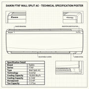 Daikin FTKF18TVMUZK / RKFG18TVMUZK Air Conditioner - Temperature Control for Ultimate Comfort