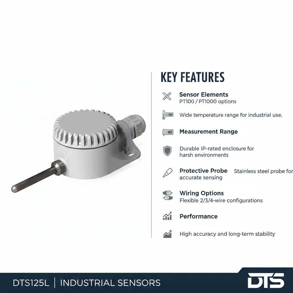 Akytec Temperature Sensor DTS125L PT100 / PT1000