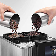 De’Longhi Maestosa Fully Automatic Bean To Cup Coffee Machine, EPAM960.75.GLM, Silver & Black