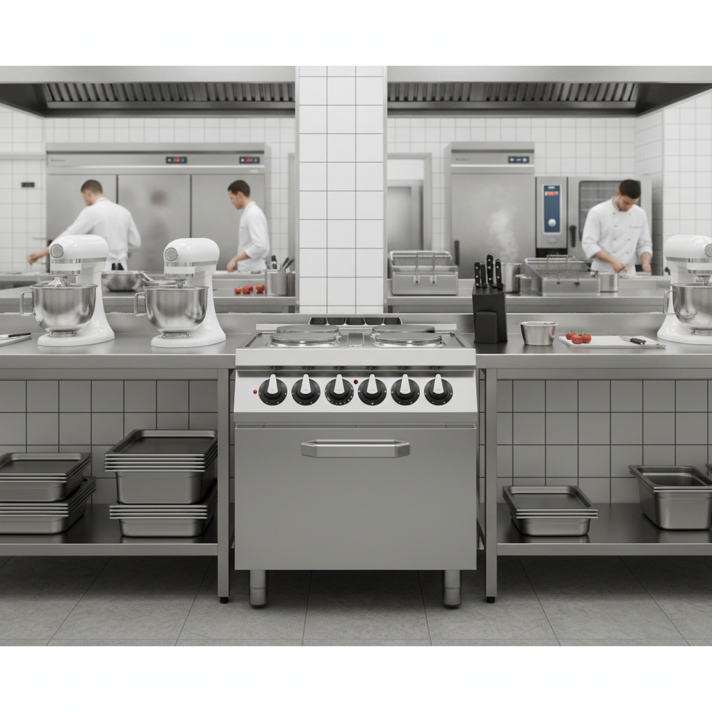 Electric Cooker On Oven