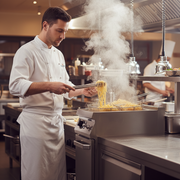 Electric Pasta Cooker 2 tanks capacity 26+26 liters