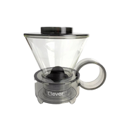 Clever NEW Coffee Dripper Official, Glass Style Coffee Maker Hassle-Free Ways Make Manual Pour Over Coffee & Cold Brew, 18 Fl Oz.