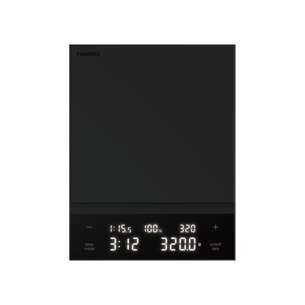 Hario Coffee Scale Polaris CST-2000-B 2000g: Black/White with Timer & Ratio Function