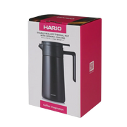 Hario Thermal Server Ceramic Coating CHP-600-W 600ml: Black/White exterior with matte finish