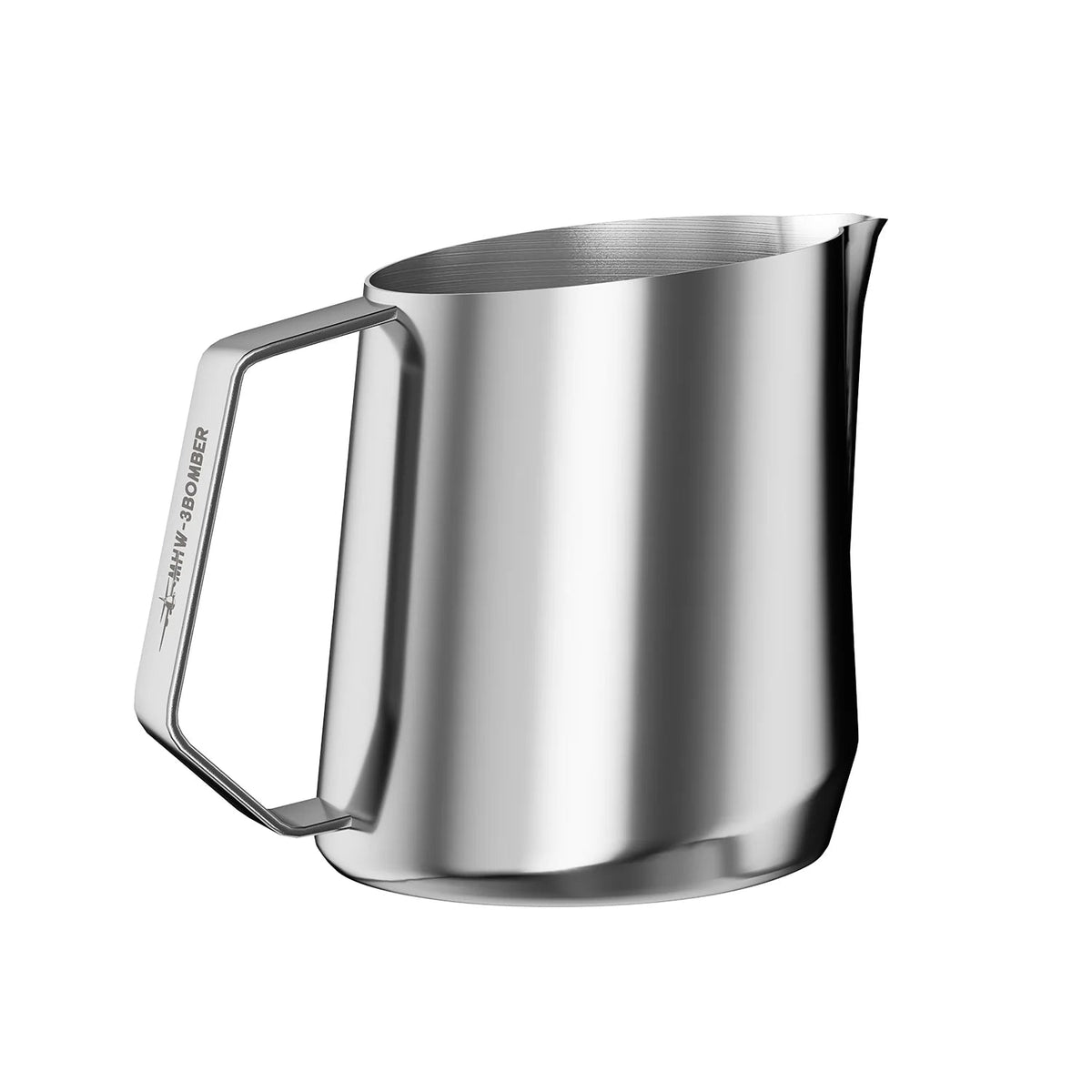 MHW-3Bomber GT Milk Pitcher U-Shape Spout, 400ML Glossy Grey
