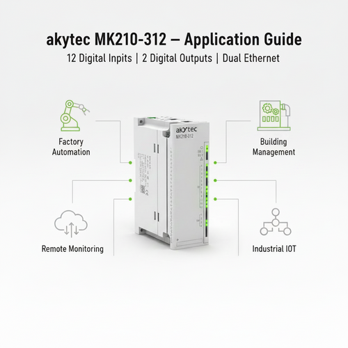 Akytec MV210-214, MV210-221, MK210-311, MK210-312 Digital Input Modules (DI, Modbus TCP, Ethernet)