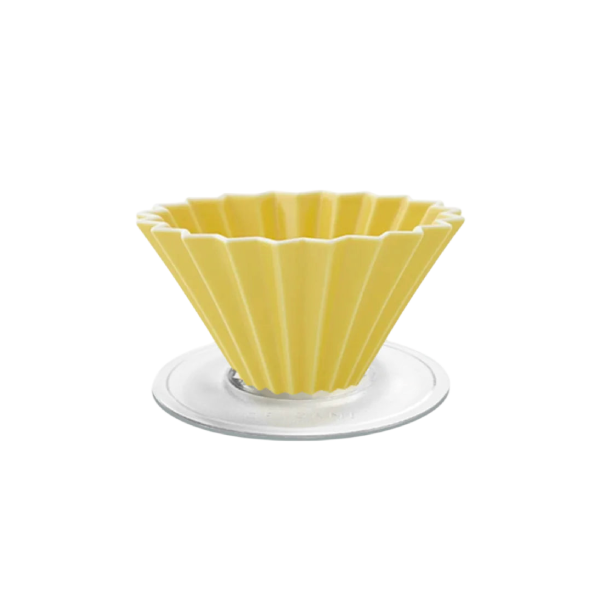 Origami Dripper M with Plastic Holder Yellow color image