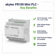 Akytec PR100 Mini PLC 20 I/O