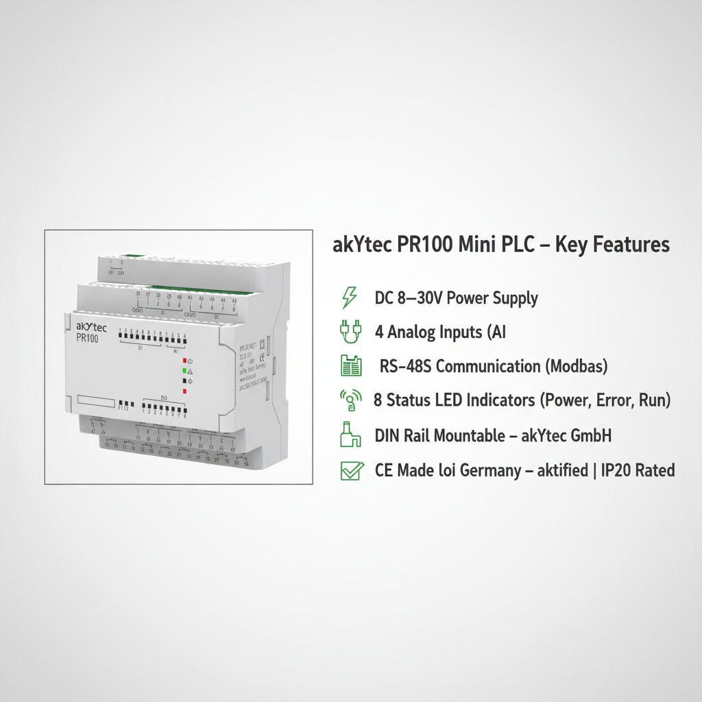 Akytec PR100 Mini PLC 20 I/O